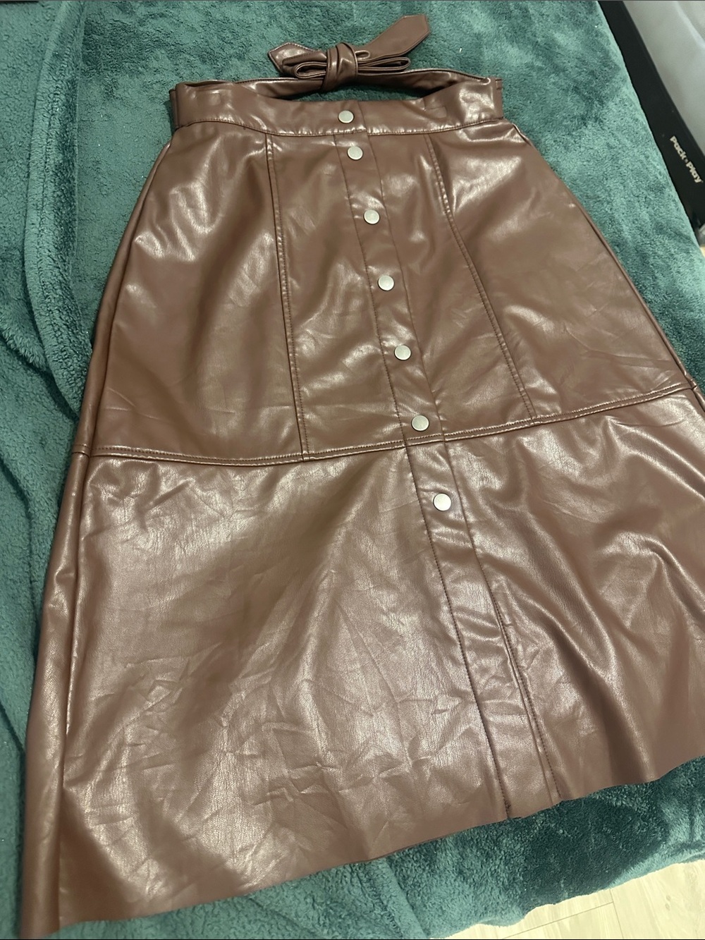 Women's A-Line Skirt in Rich Brown - Classic Everyday Style